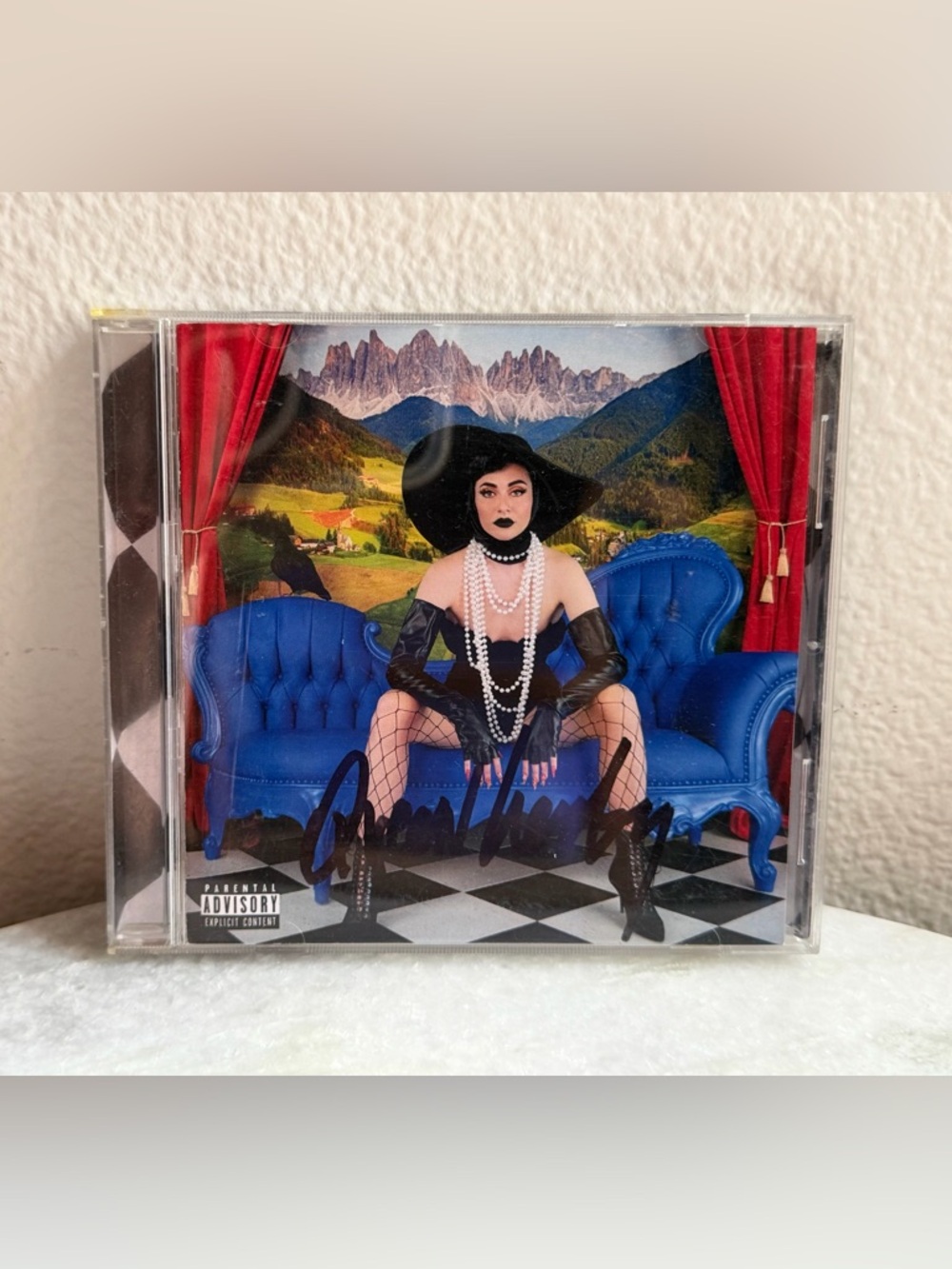 RARE SIGNED Qveen Herbie A Woman Authographed Cd Album Karmin Amy Noonan